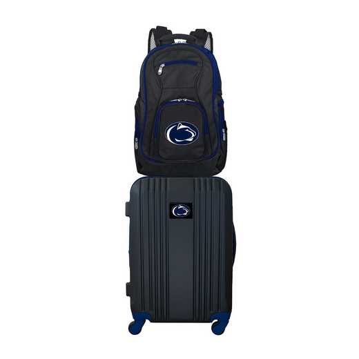 CLPSL108: NCAA Penn State Nittany Lions 2 PC ST Luggage / Backpack